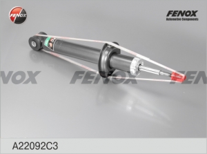 Амортизатор ВАЗ 2190-2191 Granta, задний, газ., усиленный,  FENOX
