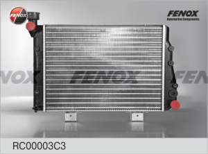 Радиатор охлаждения ВАЗ 2104, 2105, 2107, алюминевый, сборный, FENOX