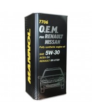 MANNOL O.E.M.(Renault Nissan) 5/30  (синт.)( металл упаковка)  5л  (1/4)