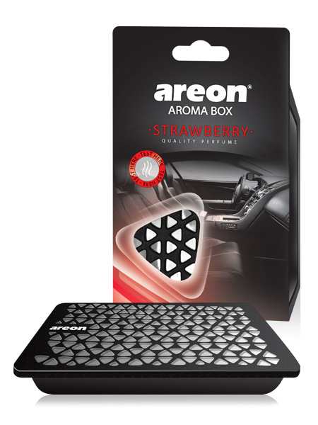 Ароматизатор (гелевый под сиденье) AREON AROMA BOX Stawberry/Клубника