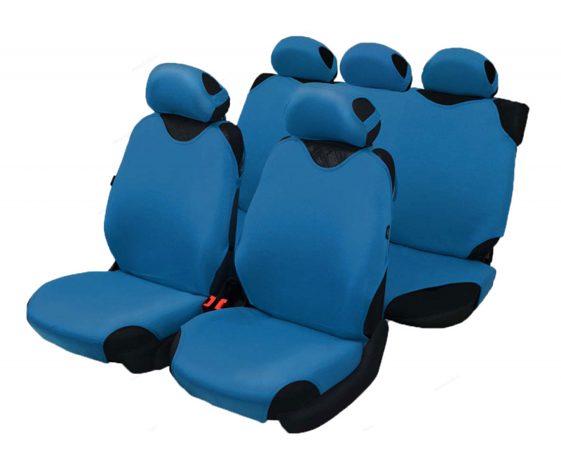 Чехол-майка автомобильный на сиденье SPRINT полный (к-т4+5 пр) (темно-синий) "AZARD"