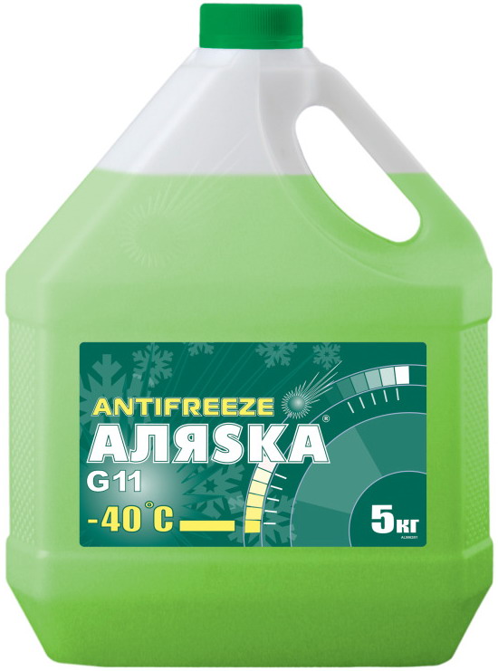 Антифриз АЛЯСКА -40 GREEN (зеленый)  5 кг  (1/4)