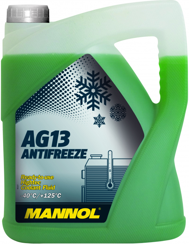 Антифриз MANNOL Antifreeze AG13 Hightec зеленый 5л (1/4)