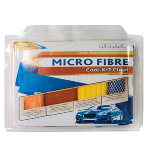 Салфетка из микрофибры для мойки авто. (набор-4шт) (30 на 40см) Cool-kit Clean