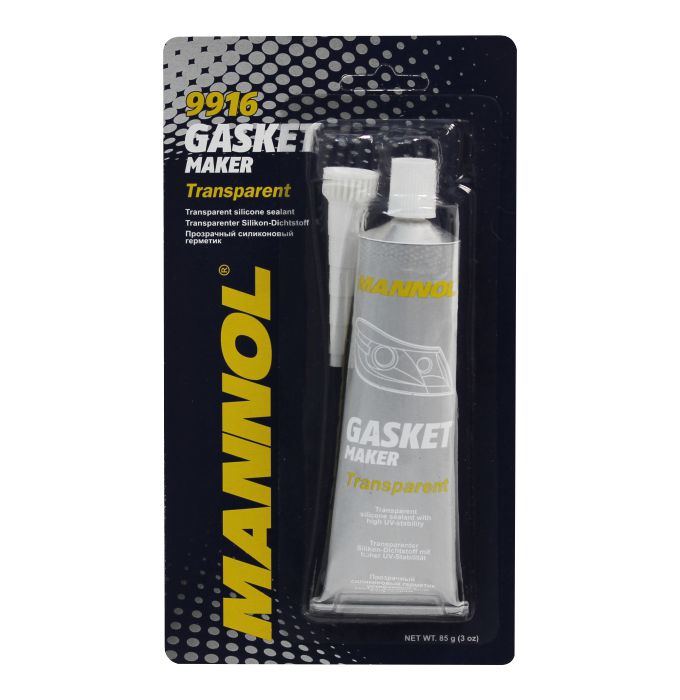 Герметик силиконовый (прозрачный)  "Gasket Maker Transparent"  85гр (1/12) 9916 MANNOL  