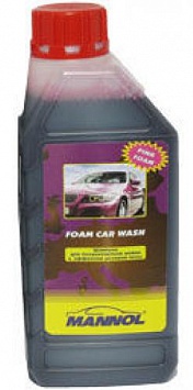 Автошампунь для бесконтактной мойки "Foam car wash" 1л "MANNOL"  (1/12)