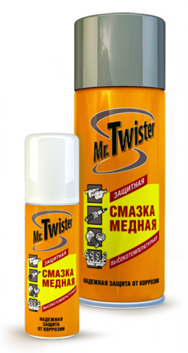Смазка Медная высокотемпературная  Mr.Twister 520мл (аэрозоль), (1/12)