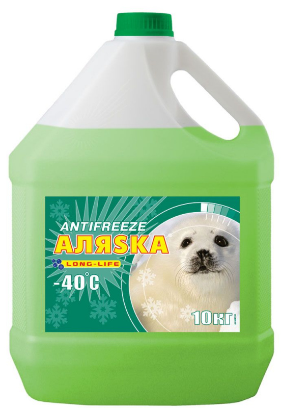 Антифриз АЛЯСКА -40 GREEN (зеленый) 10 кг  (1/2)