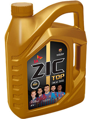 ZIC масло мотор. TOP 0/40 SP  (синтетика PAO 100%)  4л (1/4)