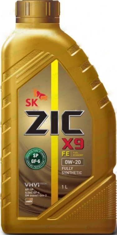 ZIC масло мотор. X9 FE 0/20 SP (полная синтетика)   1л  (1/12)
