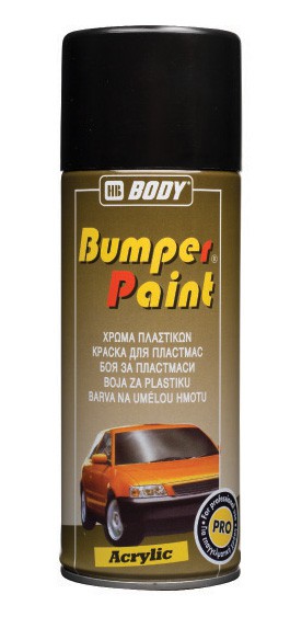 BODY  Краска Bamper Paint №4 (для пластик.бампера(черная/аэрозоль)  0,4л   (1/6)