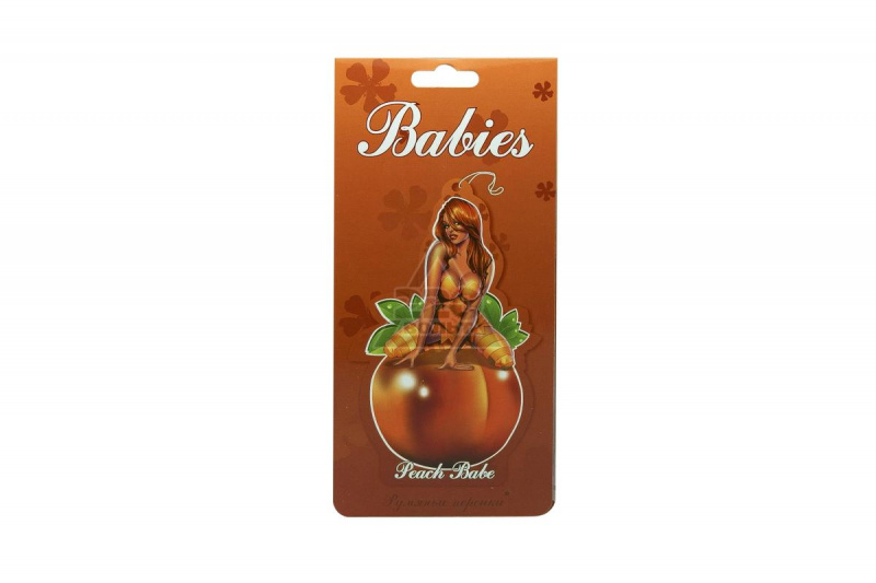Ароматизатор подвесной (картон) BABIES "Peach Babe"(персик) (1/5)