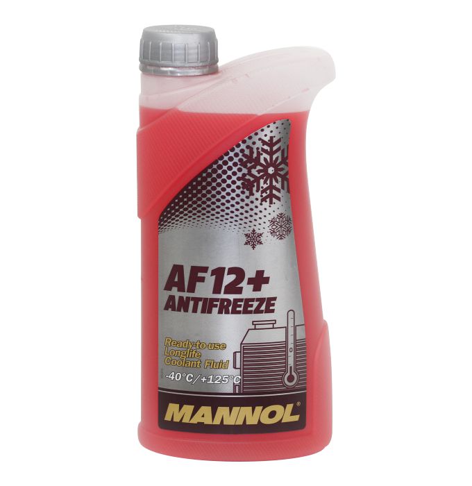 Антифриз MANNOL Antifreeze AF12+ Longlife красный 1л (1/20)