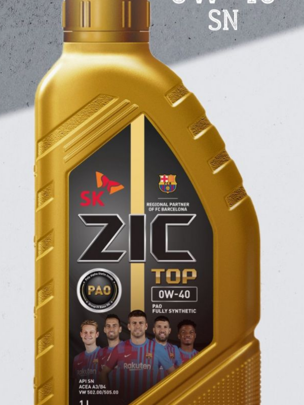 ZIC масло мотор. TOP 0/40 SP  (синтетика PAO 100%)  1л  (1/12)