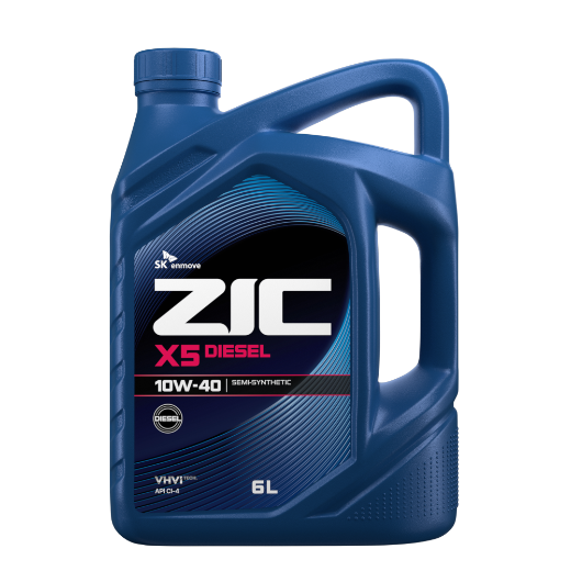 ZIC масло мотор. X5 Diesel 10/40, CI-4/SL (п/синт)   6л  (1/3) 
