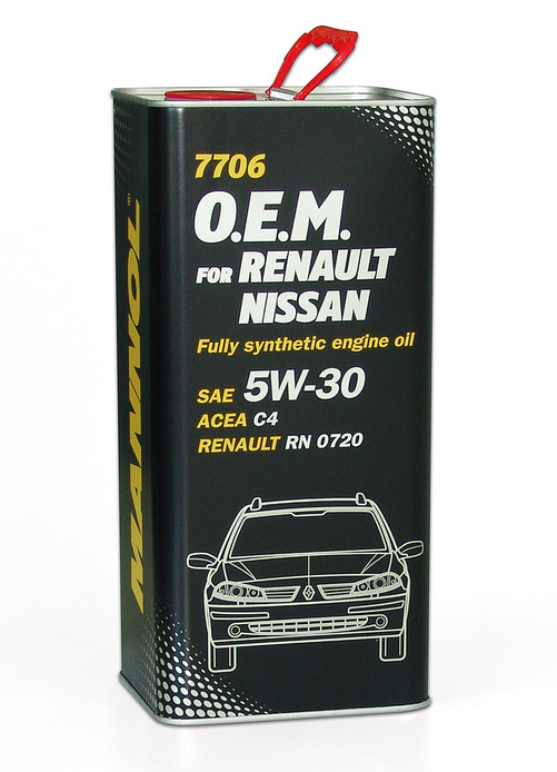 MANNOL O.E.M.(Renault Nissan) 5/30  (синт.)( металл упаковка)  1л  (1/4)