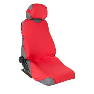 Чехол-майка автомобильный на сиденье COTTON полный (к-т4+5 пр) (красный) "AZARD"