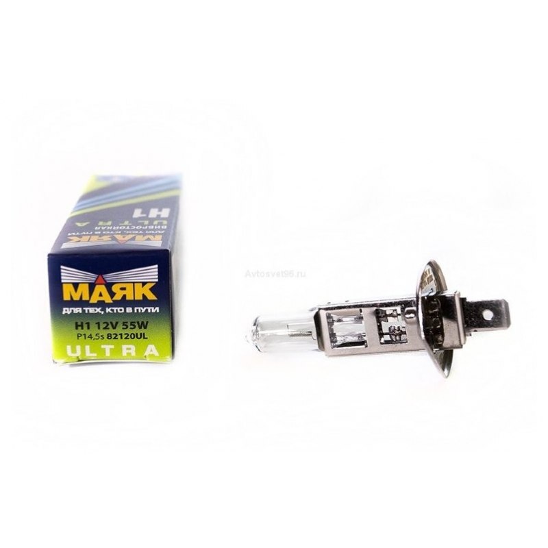 Лампа  Н1 12V 55W (Р14.5s) "Маяк ULTRA" (вибростойкая)(1/1)