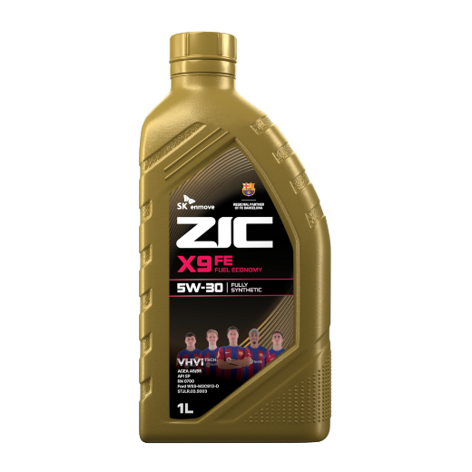 ZIC масло мотор. X9 FE 5/30 SP A5/B5  (полная синтетика)   1л  (1/12)