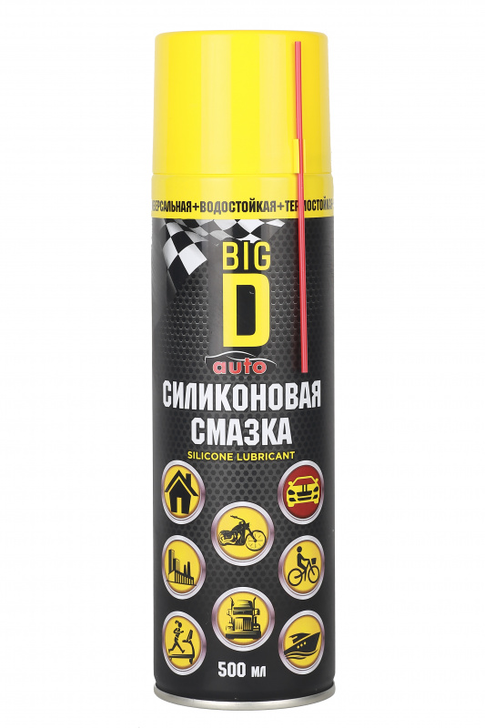 Смазка силиконовая (аэрозоль)  Big D 500 мл  (1/12)