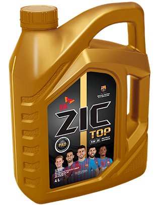 ZIC масло мотор. TOP 5/30 SL (синтетика PAO 100%)  4л (1/4)