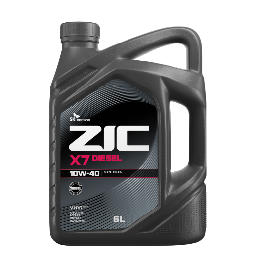 ZIC масло мотор. X7 Diesel 10/40  СI-4/SL (синтетика)   6л  (1/3)
