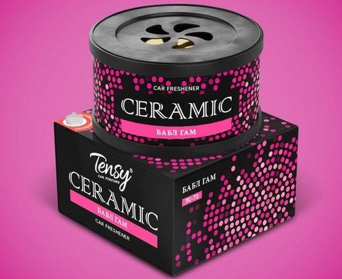 Ароматизатор гелевый Керамическая банка (Бабл гам) "Tensy" (1/40)