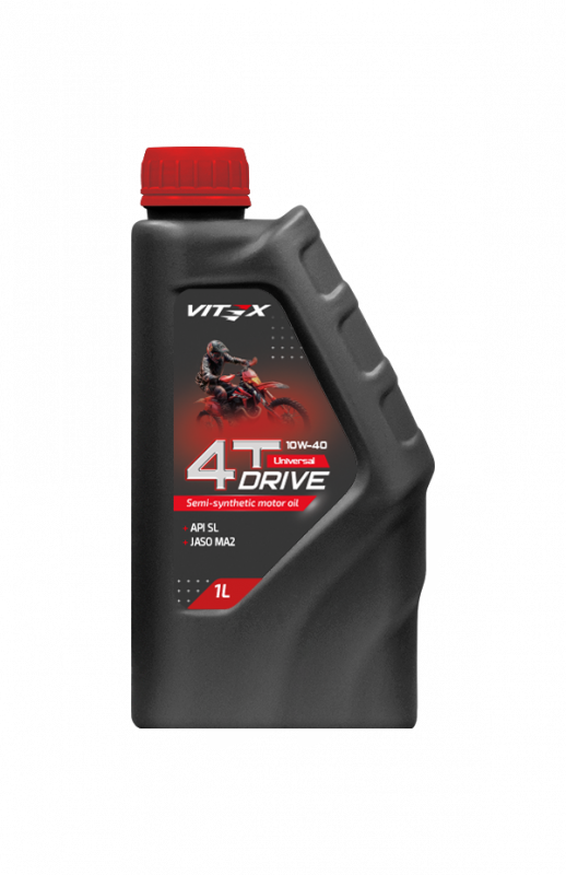 VITEX  масло моторное для четырех. двиг. Drive Universal  4T  10W40 (п/с)1 л (1/15)  ПОДАРОК