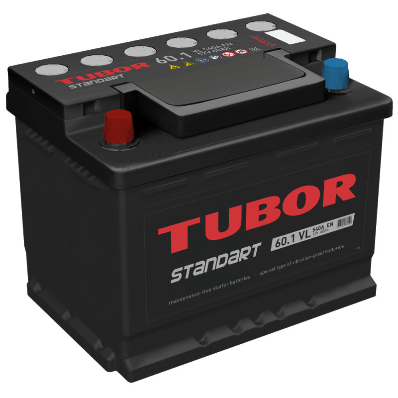 Аккум. TUBOR STANDART 6СТ-60.1 VL 540А  (242*175*190)