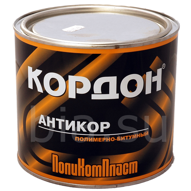Мастика полимернобитумная "Кордон"  2,3кг (банка)  ПКП   (1/6)