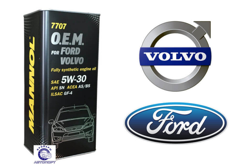 MANNOL O.E.M.(Ford.Volvo) 5/30  (синт.) ( металл упаковка) 5л  (1/4)
