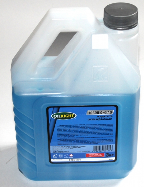 Тосол  OIL RIGHT -40   3кг (1/6)  