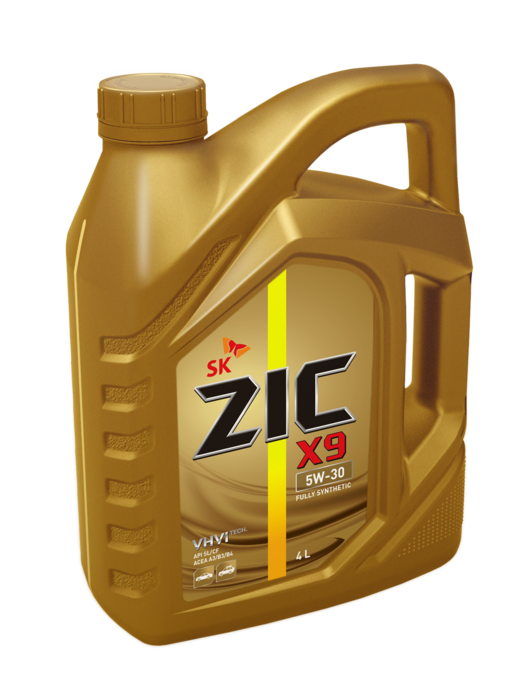 ZIC масло мотор. X9 5/30 SL (полная синтетика)   4л  (1/4)