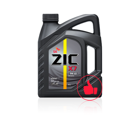 ZIC масло мотор. X7 5/40 SP ( синтетика)  4л  (1/4)   