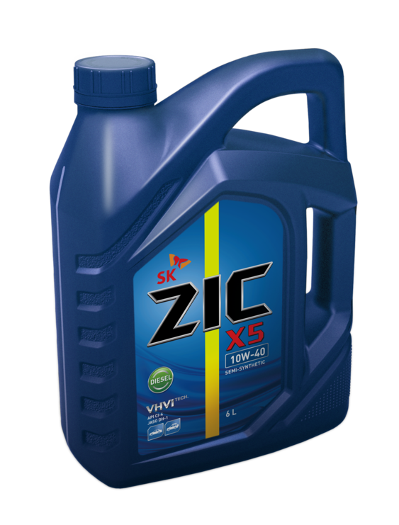 ZIC масло мотор. X5 Diesel 10/40, CI-4/SL (п/синт)   6л  (1/3) 