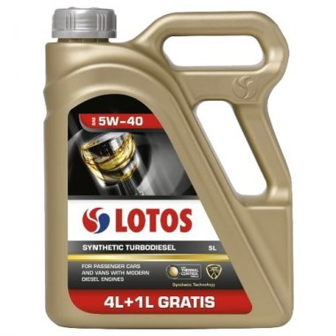 LOTOS SYNTHETIC TURBODIESEL 5W40 (SN/CF,C3) синт.  5л