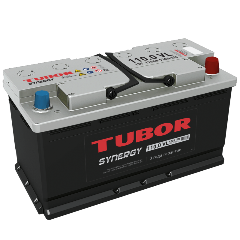 Аккум. TUBOR SYNERGY 6СТ-110.0 VL 930А евро (352*175*190)