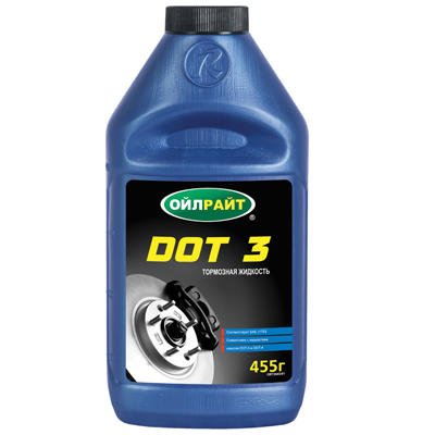 Тормозная жидкость  OIL RIGHT  DOT-3  455гр  (1/12)   )))