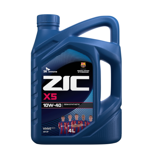 ZIC масло мотор. X5 10/40 SP (п/синт)   4л  (1/4)