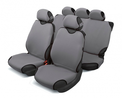 Чехол-майка автомобильный на сиденье SPRINT полный (к-т4+5 пр) (темно-серый) "AZARD"