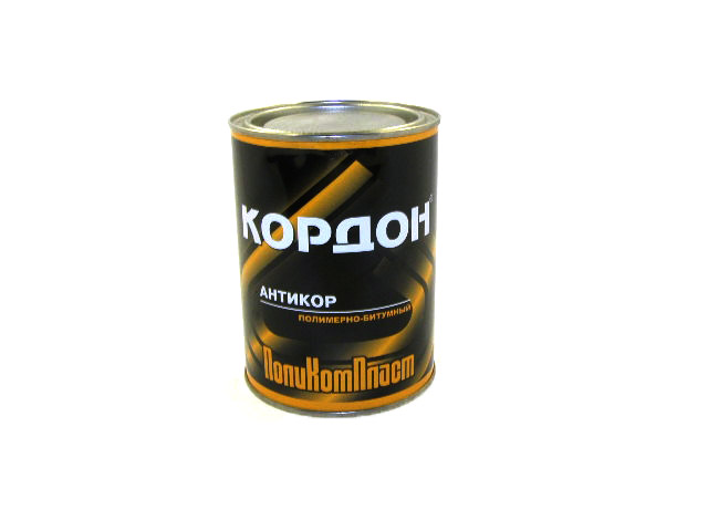 Мастика полимернобитумная "Кордон"  1,0кг (банка) ПКП   (1/16)