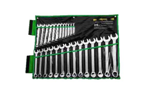 Набор ключей комбинирован. 26 шт (6,7,8,9,10,11....25,26,27,28,29,30,32) в планшете "AEROFORCE"