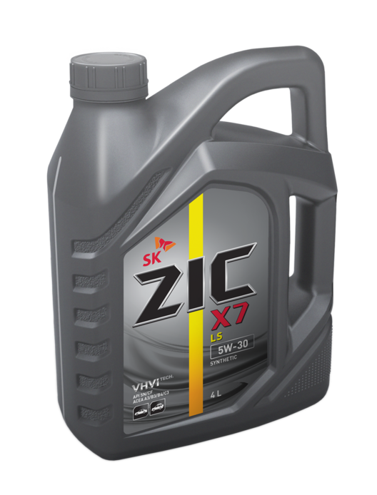 ZIC масло мотор. X7 LS  5/30 SN (синтетика)   4л  (1/4) 