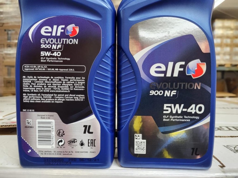 ELF EVOLUTION 900 NF 5/40  синт.  1л  (1/12) (Франция)