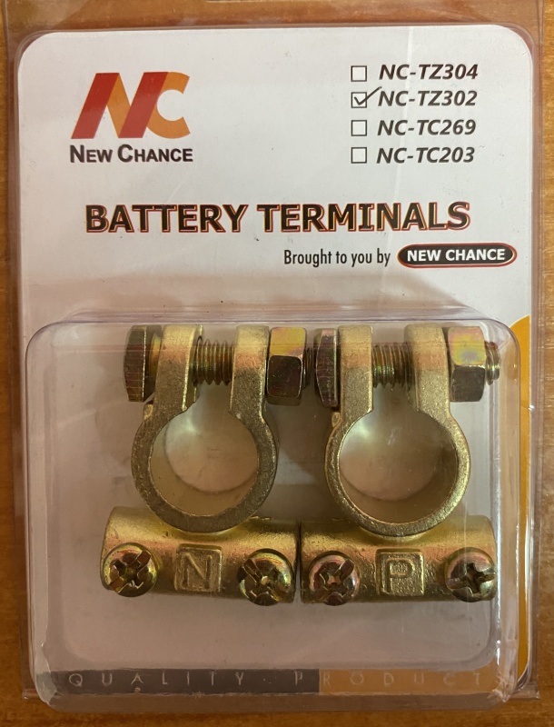 Клемма АКБ "+" и "-" цинк, медное напыление NC