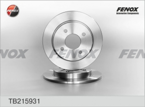 Диск тормозной задний, Ford Focus, Sierra, Scorpio II(253х10х4), (2шт. в уп.) FENOX