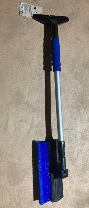 Щетка для снега с телескопической ручкой и скребком (длинна 76/110см)   "AIDO" / "АВС"