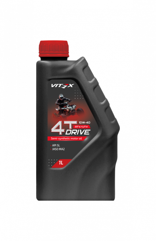 VITEX  масло моторное для четырехтактных двигателей Drive ATV-UTV 4T 10w-40 (п/с) 1 л (1/15)