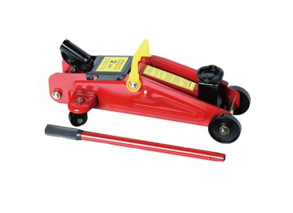 Домкрат подкатной гидравлический в кейсе 2т (127-330мм) "АВС"