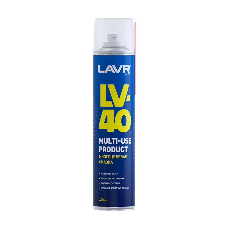 Смазка многоцелевая LV-40 (аэроз.) 400мл "LAVR"(1/12)